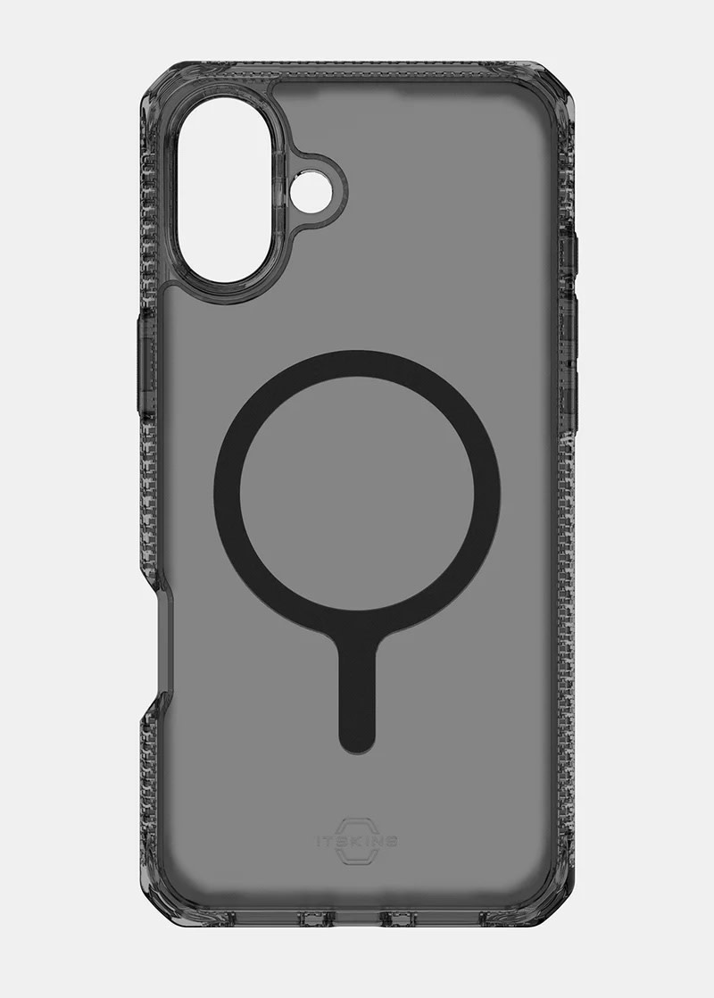 ItSkins Hybrid R Vapor Case w/ Magsafe for iPhone 16  - Smoke