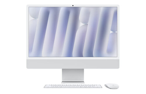 Apple 24" iMac, Silver, 4.5K (4480 x 2520) Display,  M4 (10-Core CPU, 10-Core GPU), 16GB, 512GB, macOS (late 2024)