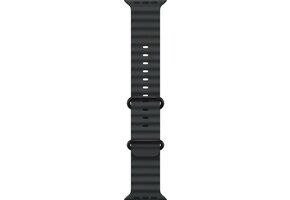 Apple Watch Band 49mm Black Ocean Band w/ Black Titanium Finish (also compatible with 44/45/46mm watches) (fits 130-200mm wrists)