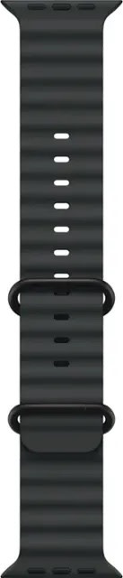 Apple Watch Band 49mm Black Ocean Band w/ Black Titanium Finish (also compatible with 44/45/46mm watches) (fits 130-200mm wrists)