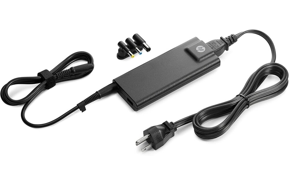 HP 90W Slim Smart AC Adapter (includes 3 interchangeable tips)