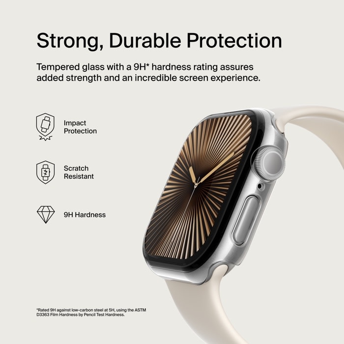 Belkin ScreenForce Tempered Curve 2-in-1 Treated Screen Protector + Bumper for Apple Watch Series 10 42mm ONLY