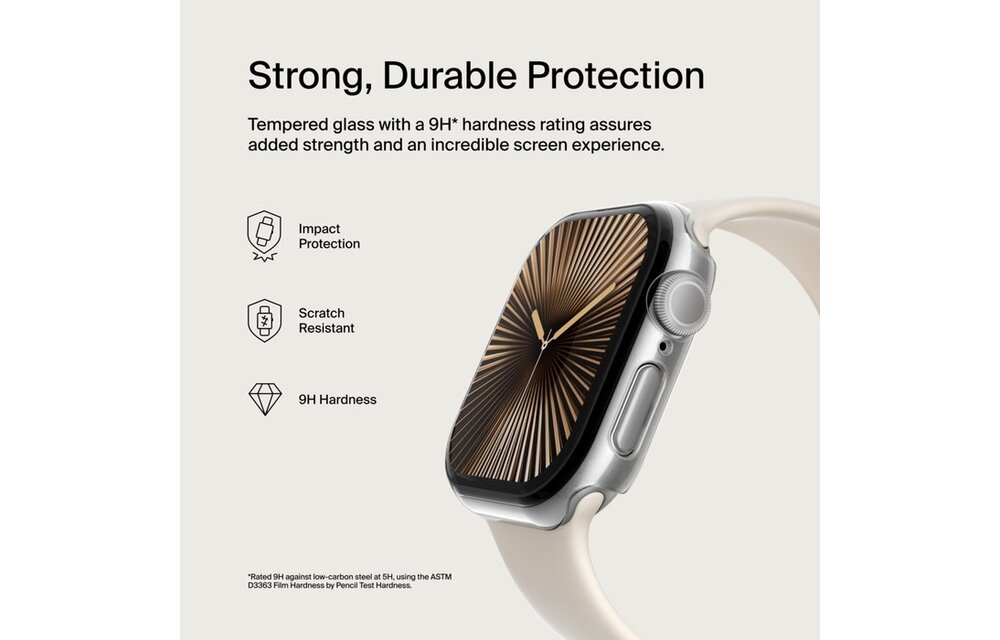 Belkin ScreenForce Tempered Curve 2-in-1 Treated Screen Protector + Bumper for Apple Watch Series 10 46mm ONLY