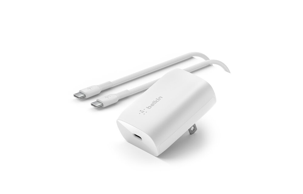 Belkin BOOST↑ CHARGE 30w USB-C PD 3.0 PPS Wall Charger w/ USB-C to USB-C Cable