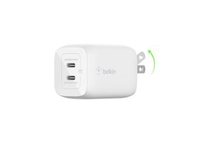 Belkin BOOST↑ CHARGE 65w USB-C Dual Port PD GaN  Wall Charger