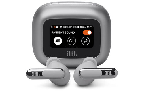 JBL Live Beam 3 Noise Cancelling True Wireless Earbuds Silver (No returns once opened for In-Ear devices)