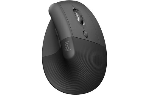 Logitech Lift Vertical Ergonomic Wireless Mouse - Graphite