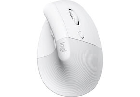 Logitech Lift Vertical Ergonomic Wireless Mouse - Off White