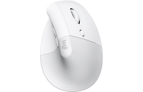 Logitech Lift Vertical Ergonomic Wireless Mouse - Off White