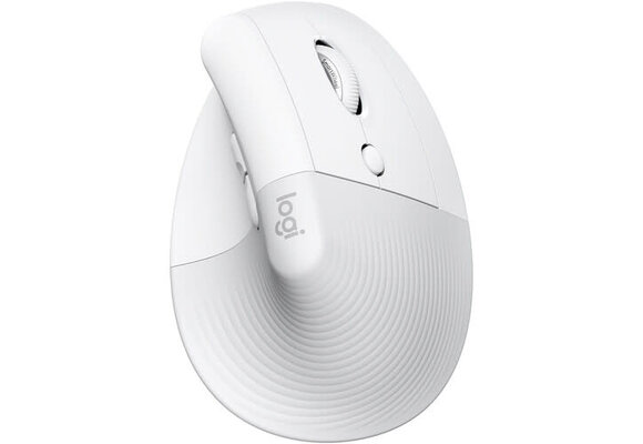 Logitech Lift Vertical Ergonomic Wireless Mouse - Off White