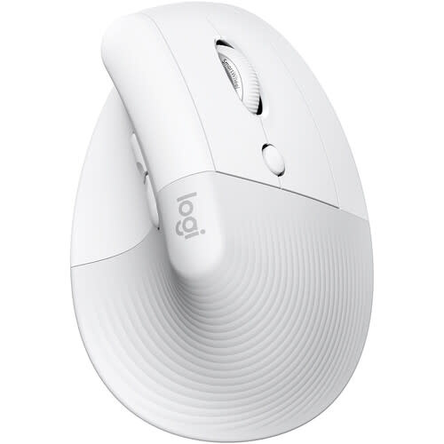 Logitech Lift Vertical Ergonomic Wireless Mouse - Off White