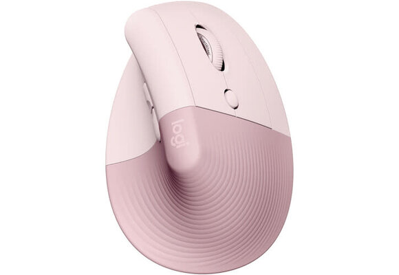 Logitech Lift Vertical Ergonomic Wireless Mouse - Rose