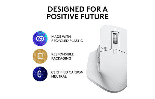 Logitech MX Master 3S Advanced Wireless Mouse - Pale Gray