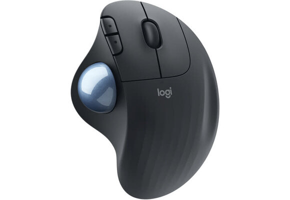 Logitech M575s Ergo Wireless Trackball Mouse Black+Blue