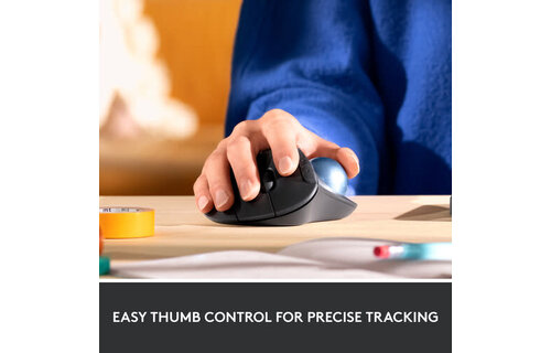 Logitech M575s Ergo Wireless Trackball Mouse Black+Blue