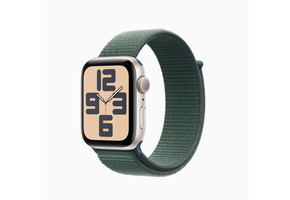 Apple FTZ Watch SE 2nd gen (GPS, 44mm, Starlight Aluminum Case, Lake Green Sport Loop) (Band fits wrists 145-220mm) WSL