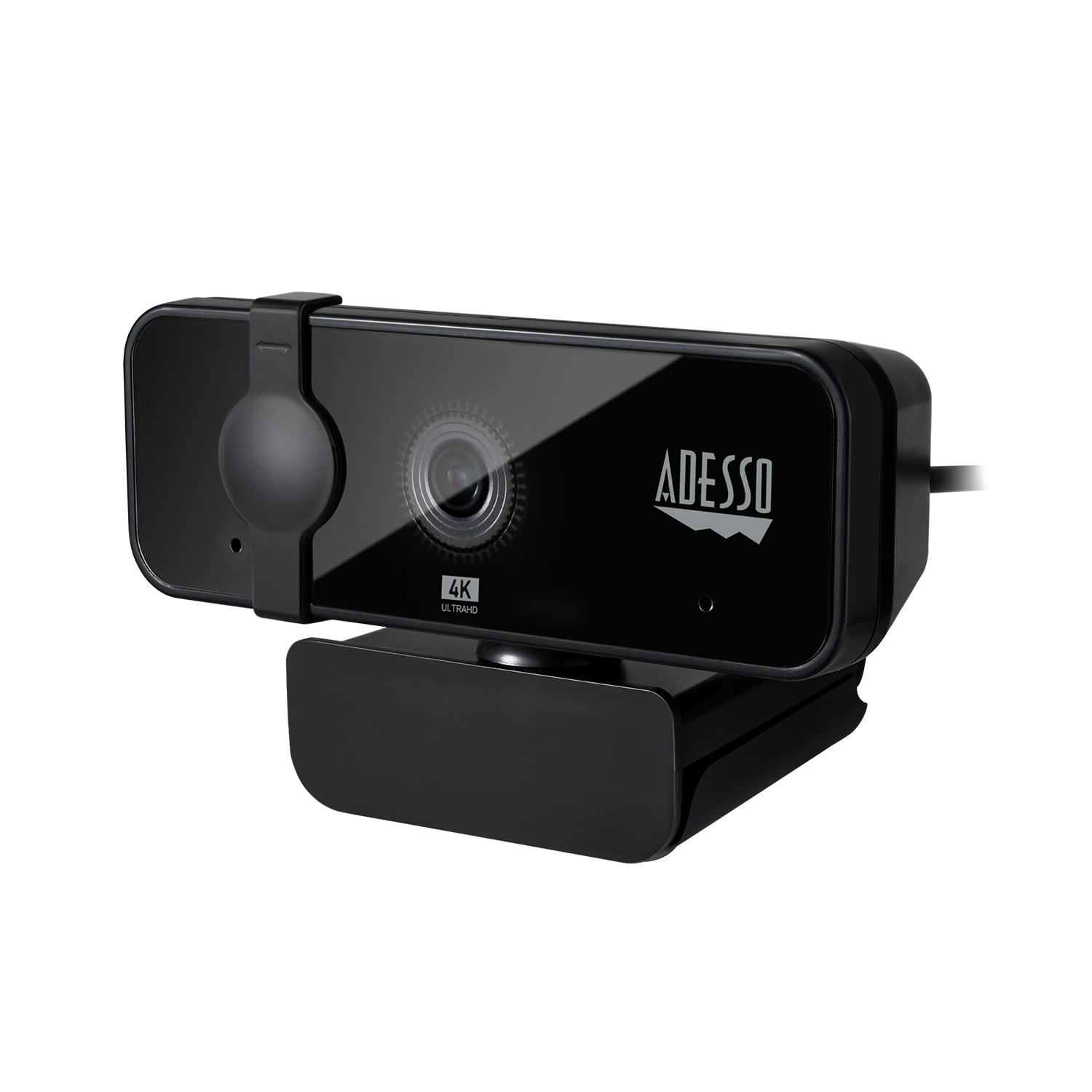 Adesso CyberTrack H6 4K Ultra HD USB Webcam with Built-In Stereo Microphone and Privacy Shutter