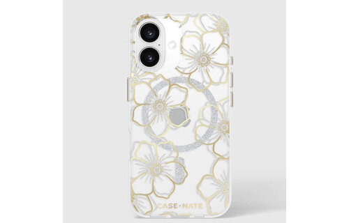 Case-Mate Floral Gems Case with MagSafe for 16  - Gold
