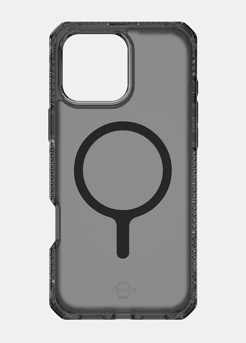 ItSkins Hybrid R Vapor Case w/ Magsafe for iPhone 16 Pro Max  - Smoke