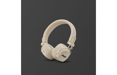 Marshall Major V On Ear Bluetooth Headphones Cream