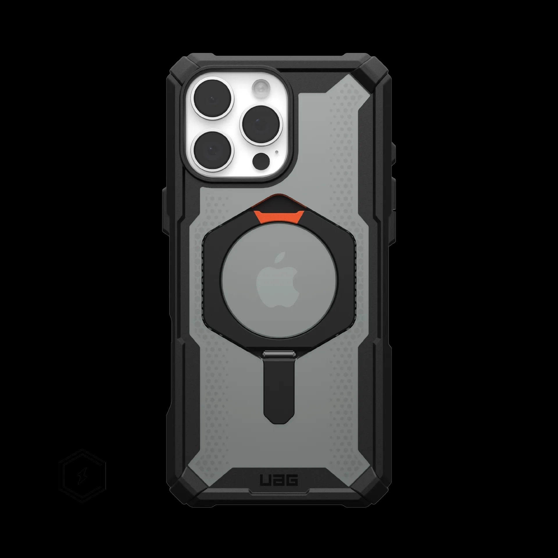 UAG Plasma XTE Case with MagSafe for 16 Pro Max  - Black/Orange