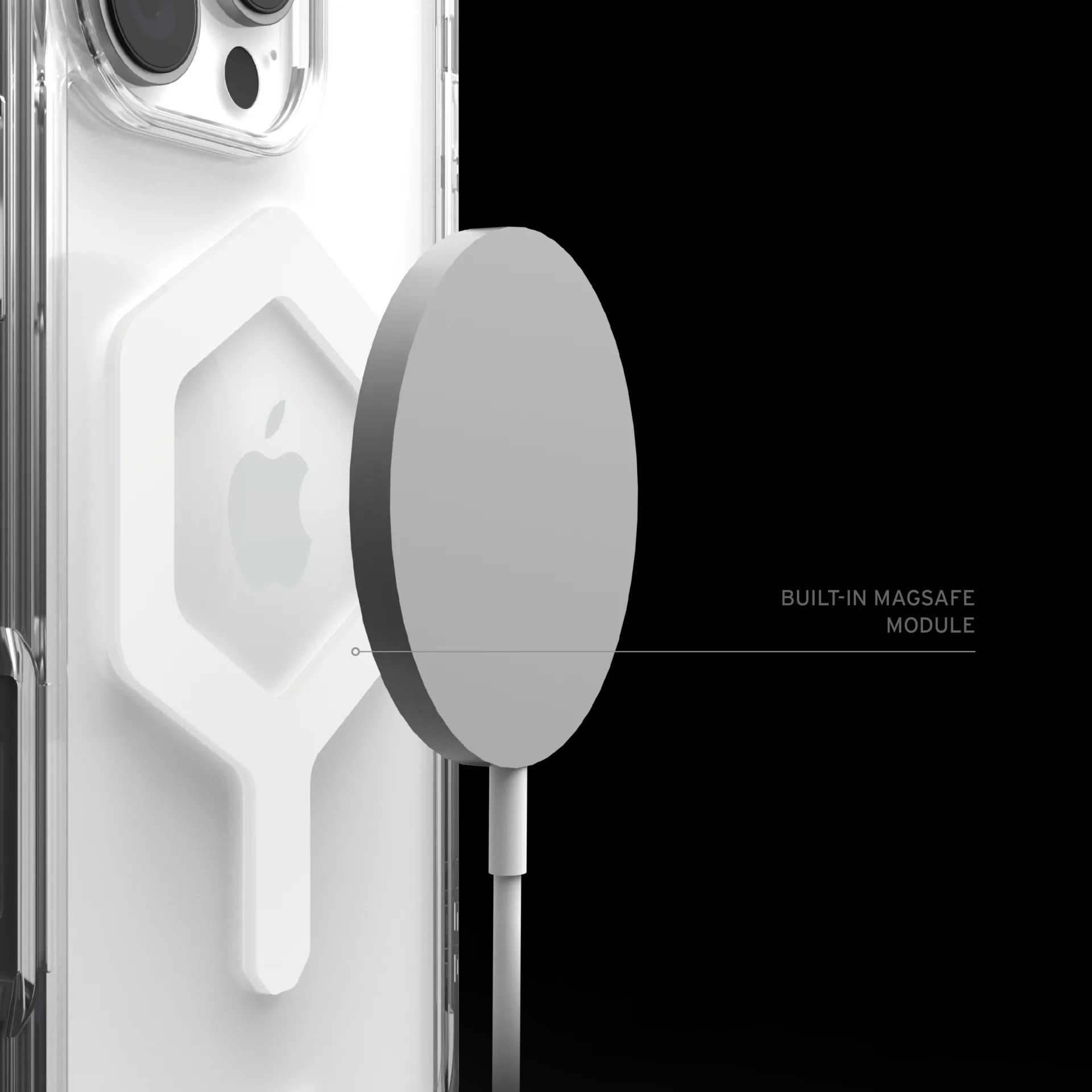 UAG Plyo Case with MagSafe for 16 Pro - Ice/White