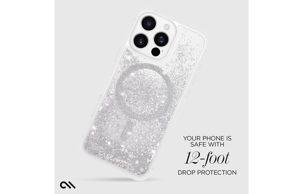 Case-Mate Waterfall Case with Magsafe for iPhone 16 Pro Max - Silver