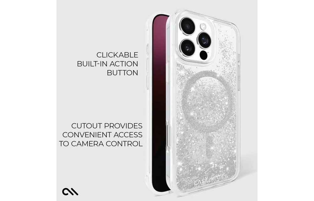 Case-Mate Waterfall Case with Magsafe for iPhone 16 Pro Max - Silver