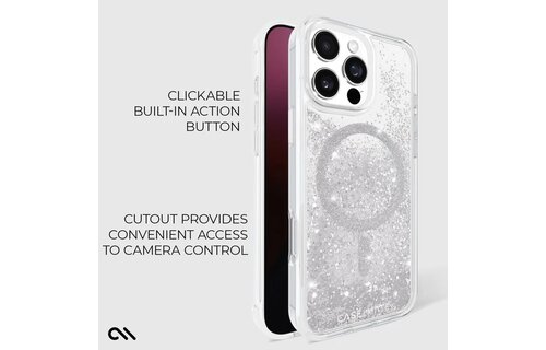 Case-Mate Waterfall Case with Magsafe for iPhone 16 Pro Max - Silver