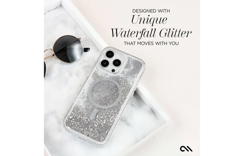 Case-Mate Waterfall Case with Magsafe for iPhone 16 Pro Max - Silver