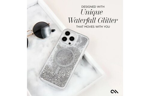 Case-Mate Waterfall Case with Magsafe for iPhone 16 Pro Max - Silver