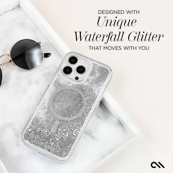 Case-Mate Waterfall Case with Magsafe for iPhone 16 Pro Max - Silver