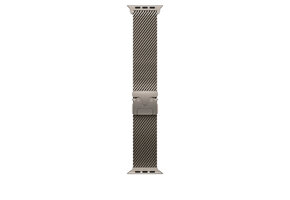 Apple Watch Band 49mm Natural  Titanium Milanese Loop Band M (also compatible with 44/45/46mm watches) fits 155-185mm wrists