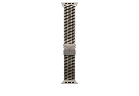 Apple Watch Band 49mm Natural  Titanium Milanese Loop Band M (also compatible with 44/45/46mm watches) fits 155-185mm wrists