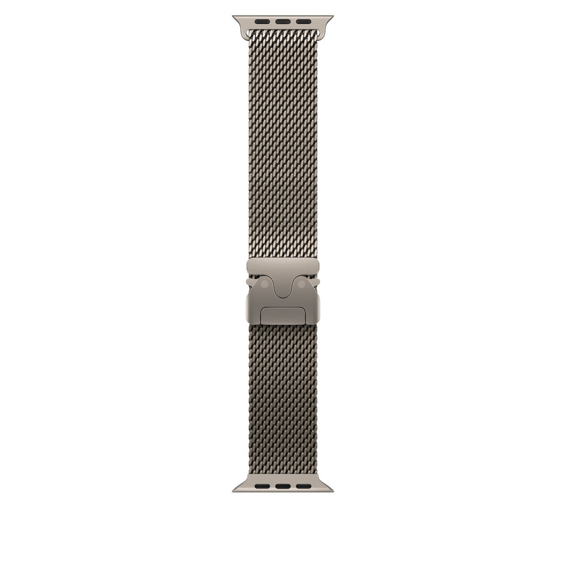 Apple Watch Band 49mm Natural  Titanium Milanese Loop Band M (also compatible with 44/45/46mm watches) fits 155-185mm wrists