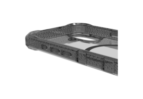 ItSkins Supreme R Clear Case with MagSafe for 16 - Graphite and Graphite Print