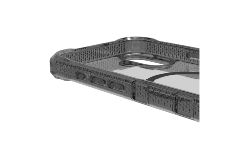 ItSkins Supreme R Clear Case with MagSafe for 16 - Graphite and Graphite Print