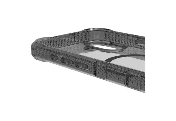 ItSkins Supreme R Clear Case with MagSafe for 16 - Graphite and Graphite Print