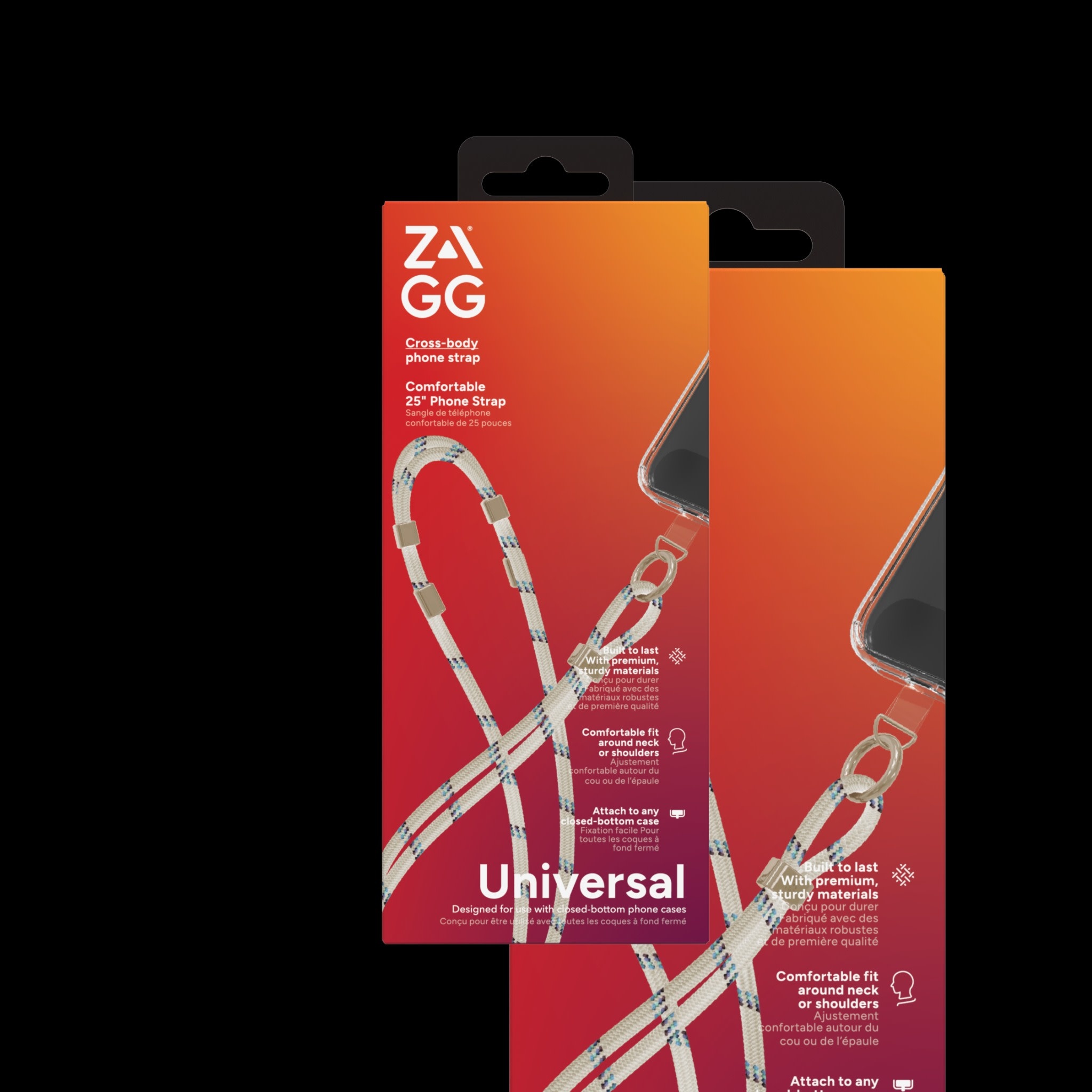 ZAGG Universal Phone Lanyard - White