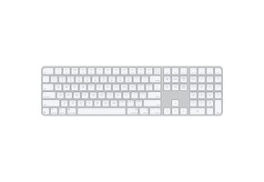 Apple Magic Keyboard Silver with Touch ID and Numeric Keypad (USB-C) w/ USB-C cable (Touch ID only compatible with M series devices)