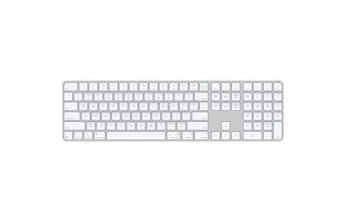 Apple Magic Keyboard Silver with Touch ID and Numeric Keypad (USB-C) w/ USB-C cable (Touch ID only compatible with M series devices)