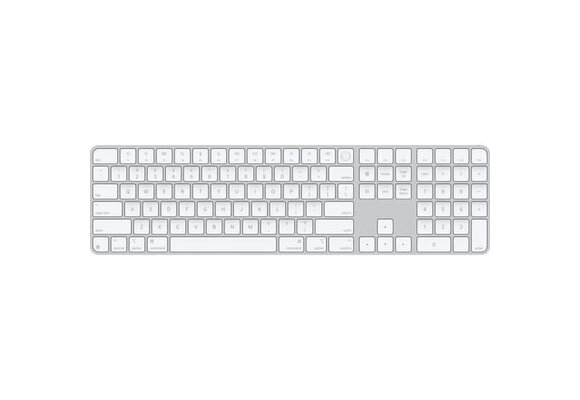 Apple Magic Keyboard Silver with Touch ID and Numeric Keypad (USB-C) w/ USB-C cable (Touch ID only compatible with M series devices)