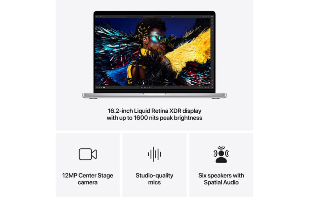 Apple 16" MacBook Pro (M4 Pro 14-Core CPU, 20-Core GPU), 48GB, 512GB, Three Thunderbolt 5 ports, Silver