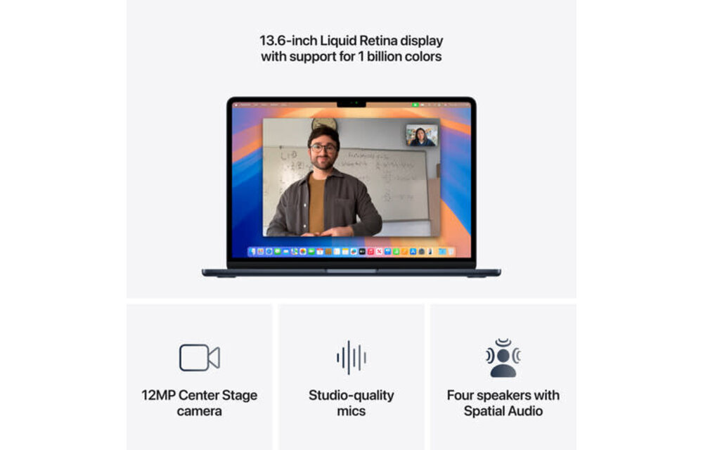 Apple 13" MacBook Air (M4 10-Core | 10-Core GPU | 16GB | 512GB | Midnight)