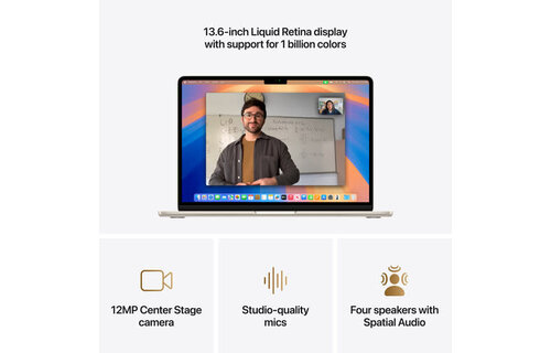 Apple 13" MacBook Air (M4 10-Core | 8-Core GPU | 16GB | 256GB | Starlight)