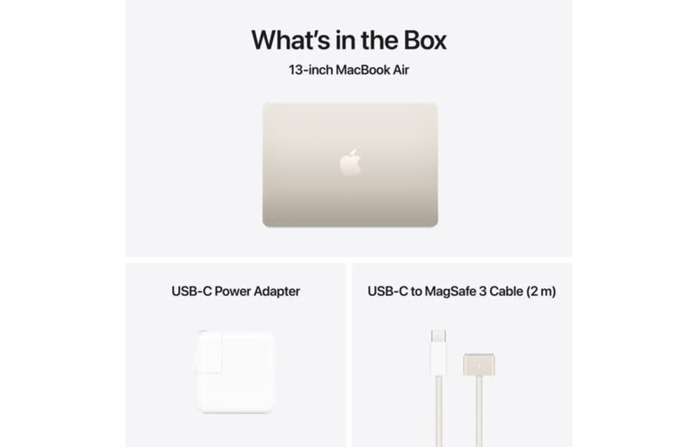 Apple 13" MacBook Air (M4 10-Core | 8-Core GPU | 16GB | 256GB | Starlight)