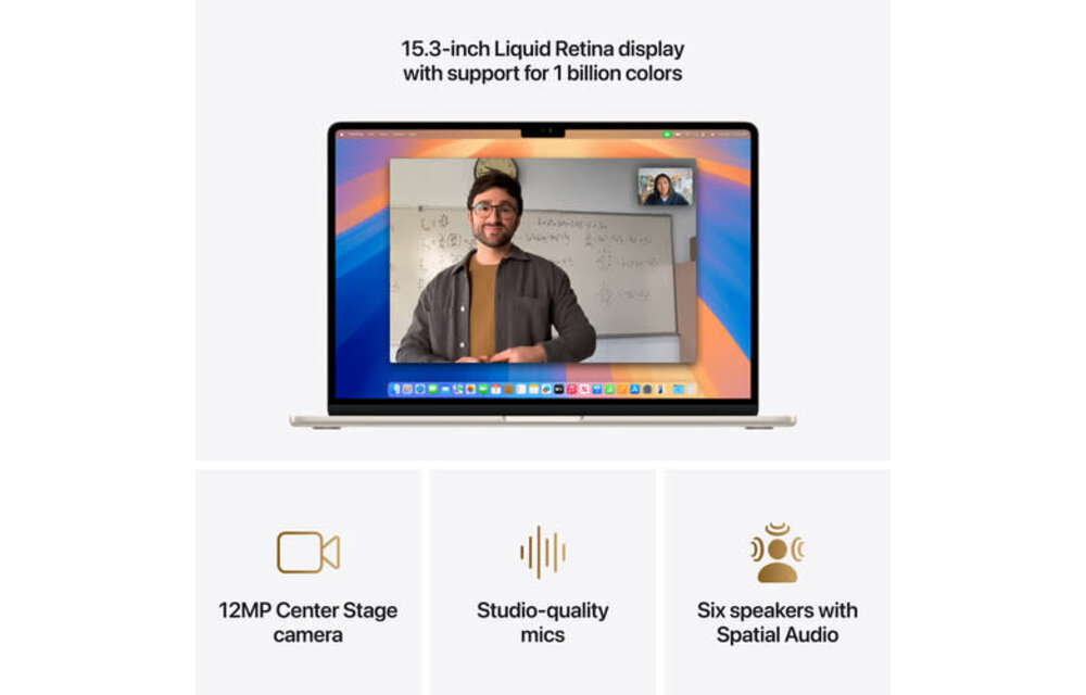 Apple 15" MacBook Air (M4 10-Core | 10-Core GPU | 16GB | 256GB | Starlight)