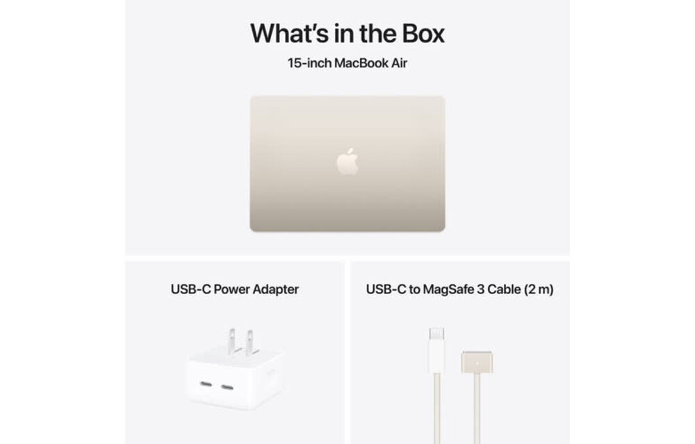 Apple 15" MacBook Air (M4 10-Core | 10-Core GPU | 16GB | 256GB | Starlight)