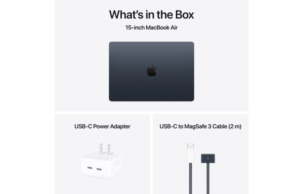 Apple 15" MacBook Air (M4 10-Core | 10-Core GPU | 24GB | 512GB | Midnight)