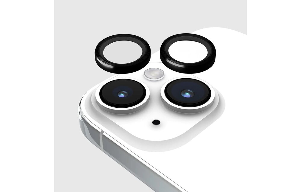 Case-Mate Rear Aluminum Ring Lens Protector for iPhone 15/15 Plus ONLY - Black